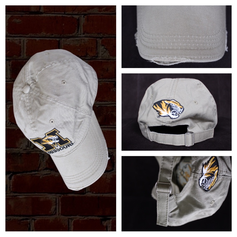 Mizzou Tigers Missouri University MU Cap NCAA Adjustable Strap-back